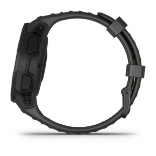 Туристические умные часы Garmin Instinct (45mm), корпус и силиконовый ремешок цвета Graphite