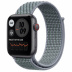 Apple Watch SE // 44мм GPS + Cellular // Корпус из алюминия цвета «серый космос», спортивный браслет Nike цвета «Дымчатый серый» (2020)