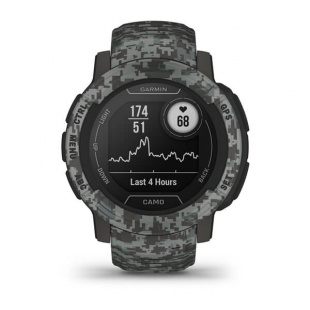 Туристические умные часы Garmin Instinct 2 (45mm), корпус и силиконовый ремешок цвета CAMO