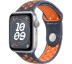 Apple Watch SE // 40мм GPS // Корпус из алюминия серебристого цвета, спортивный ремешок Nike цвета «Синее пламя» (2024)