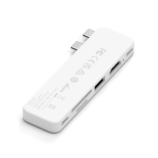 Многопортовый адаптер Satechi USB-C Snap Hub (Silver)