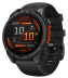 Мультиспортивные часы Garmin Fenix 8 (51mm), серый корпус, черный силиконовый ремешок