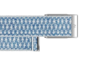 Ремешок MG CloudKnit Luxe Band | Summit with Titanium (Голубой с Титаном)