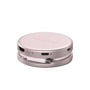 Многопортовый адаптер Satechi OntheGo 5-в-1 (Blush)