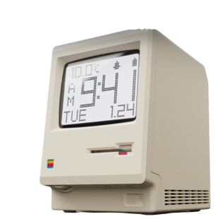 Настольные часы Kokogol Maclock Macintosh 1984 (White)