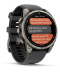 Мультиспортивные часы Garmin Fenix 8 Pro, AMOLED (47 mm), титановый корпус, силиконовый ремешок черно-графитового цвета