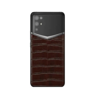 Телефон VERTU iVertu 5G, Alligator Skin (Amber Brown/Янтарно-коричневый)
