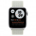 Apple Watch SE // 44мм GPS + Cellular // Корпус из алюминия серебристого цвета, спортивный браслет Nike цвета «Еловая дымка» (2020)