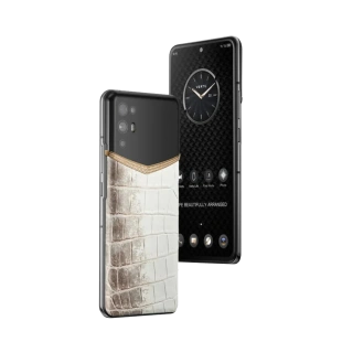Телефон VERTU iVertu 5G, Rococo Himalaya Crocodile Skin, Gold&Diamonds