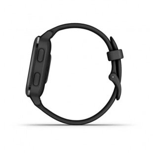 Умные часы Garmin Venu Sq Music Edition (40mm), серый алюминиевый корпус, черный силиконовый ремешок