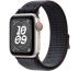 Apple Watch SE // 40мм GPS+Cellular // Корпус из алюминия цвета «сияющая звезда», спортивный браслет Nike цвета «Черный/синий» (2024)