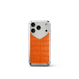 Чехол Golden Concept для iPhone 17 Pro Max, Magnetic Shield, Alligator Edition - Matte Orange 