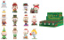Набор секретных боксов с фигуркой POP MART LABUBU THE MONSTERS, Let's Christmas (Christmas Together) Series, Blind Box (фигурка попадается случайно) (12 коробок)