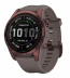 Мультиспортивные часы Garmin Fenix 7S (42mm) Sapphire Solar, титановый темно-бронзовый корпус, сланцево-серый силиконовый ремешок