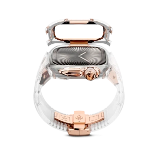 Корпус Golden Concept для Apple Watch, 49 мм, Racing Sport Edition Transparent, Crystal Rose