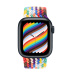 Apple Watch Series 8 // 41мм GPS // Корпус из алюминия цвета "темная ночь", плетёный монобраслет цвета Pride Edition
