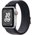 Apple Watch SE // 44мм GPS+Cellular // Корпус из алюминия серебристого цвета, спортивный браслет Nike цвета «Черный/синий» (2024)