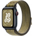Apple Watch SE // 44мм GPS+Cellular // Корпус из алюминия цвета «тёмная ночь», спортивный браслет Nike цвета «Зеленый/серый» (2024)