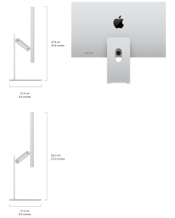 Монитор Studio Display XDR с дисплеем Retina 5K XDR, стандартное покрытие (Standard glass), с регулируемой по наклону и высоте подставкой (Тilt- and height-adjustable stand) (2026)