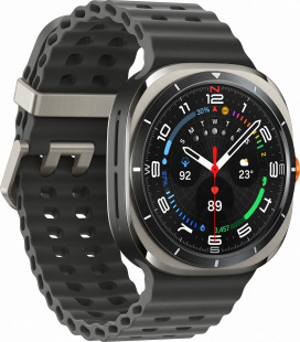 Samsung Galaxy Watch Ultra (47 мм) Wifi+LTE, корпус серый титан, ремешок Marine Band темно-серого цвета