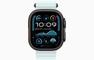 Apple Watch Ultra 2 (2024) // 49мм GPS + Cellular // Корпус из черного титана, ремешок Ocean Band цвета "ледяной синий"