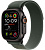Купить Apple Watch Ultra 2 (2024) // 49мм GPS + Cellular // Корпус из черного титана, ремешок Trail Loop зеленого цвета, M/L