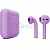AirPods - беспроводные наушники с Qi - зарядным кейсом Apple (Сиреневый, глянец)