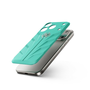 Чехол Golden Concept для iPhone 17 Pro Max, Magnetic Shield, Racing Sport Rubber, Aero Mint