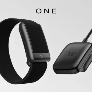 Трекер Whoop One 5.0 (годовая подписка), ремешок CoreKnit Jet Black