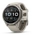 Мультиспортивные часы Garmin Fenix 9 Pro (43mm), титановый корпус, светло-серый силиконовый ремешок (Fog Gray/Dark Sandstone)