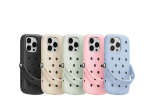 Чехол Crocs для iPhone 16 Pro (Голубой)