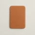 Чехол-бумажник Hermès "Jockey" с MagSafe для iPhone, цвет Vert Mangrove/ Сине-зеленый