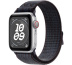 Apple Watch SE // 40мм GPS+Cellular // Корпус из алюминия серебристого цвета, спортивный браслет Nike цвета «Черный/синий» (2024)