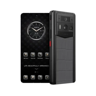 Телефон Vertu METAVERTU 2 Customized Edition, Black Ceramic, Crocodile Leather (Elephant Grey/Слоновый серый)