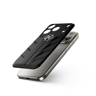Чехол Golden Concept для iPhone 17 Pro Max, Magnetic Shield, Racing Sport Rubber, Onyx Black