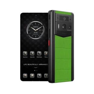 Телефон Vertu METAVERTU 2 Customized Edition, Black Ceramic, Crocodile Leather (Bamboo Green/Зеленый бамбук)