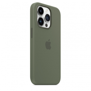 Силиконовый чехол MagSafe для iPhone 14 Pro Max, цвет Olive/Оливковый