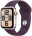 Apple Watch SE // 44мм GPS (Custom) // Корпус из алюминия цвета «сияющая звезда», спортивный ремешок цвета «сливовый» (2024)