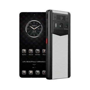 Телефон Vertu METAVERTU 2 Customized Edition, Black Ceramic, Calf Leather (Moonlight White/Белый лунный свет)