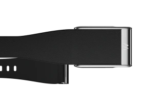 Ремешок MG LeatherLuxe Tapered Band | Black with Titanium (Черный с Титаном)