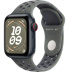 Apple Watch SE // 44мм GPS+Cellular // Корпус из алюминия цвета «тёмная ночь», спортивный ремешок Nike цвета «Карго хаки» (2024)