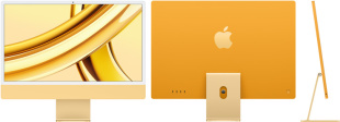 Apple iMac 24" (MQRL3)  Retina 4,5K // Чип Apple M3 8-Core CPU, 10-Core GPU // 8 ГБ, 256 ГБ, Желтый цвет (2023)