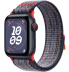 Apple Watch SE // 44мм GPS+Cellular // Корпус из алюминия цвета «тёмная ночь», спортивный браслет Nike цвета «Синий/красный» (2024)