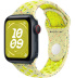 Apple Watch SE // 44мм GPS+Cellular // Корпус из алюминия цвета «тёмная ночь», спортивный ремешок Nike цвета «Электрическая вспышка» (2024)