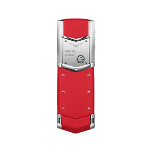 Телефон Vertu Signature V, Stainless steel, Calf Leather (Raspberry Red/Малиново-красный)