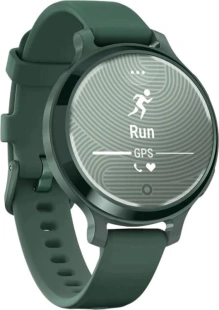 Женские умные часы Garmin Lily 2 Active (38mm), корпус зеленого цвета, силиконовый ремешок зеленого цвета (Jasper Green/Jasper Green)