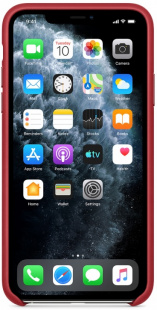 Кожаный чехол для iPhone 11 Pro Max, красный цвет (PRODUCT)RED, оригинальный Apple