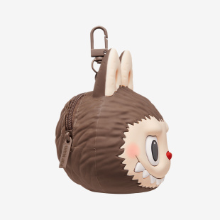 Силиконовый чехол-кошелек LABUBU Originals, Brown Silicone Earphone Bag