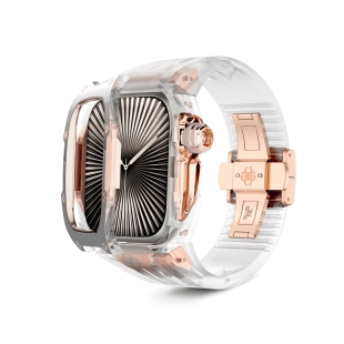 Корпус Golden Concept для Apple Watch, 49 мм, Racing Sport Edition Transparent, Crystal Rose