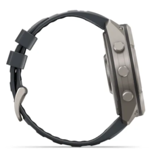 Мультиспортивные часы Garmin Fenix 9 Pro (47mm), титановый корпус, серый силиконовый ремешок (Graphite/Black)